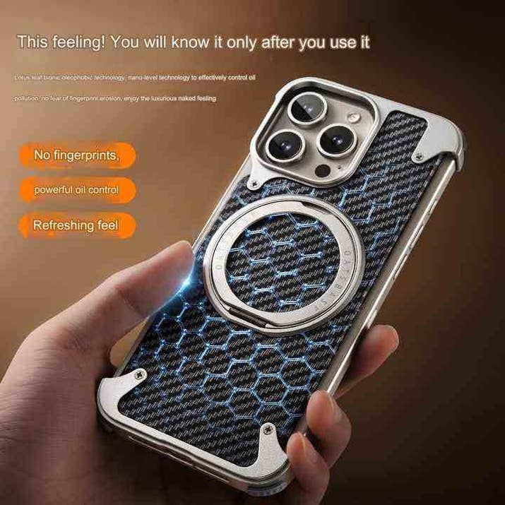 Sleek Protection™ - Aluminum Carbon Fiber Case