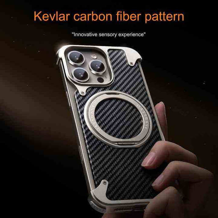 Sleek Protection™ - Aluminum Carbon Fiber Case