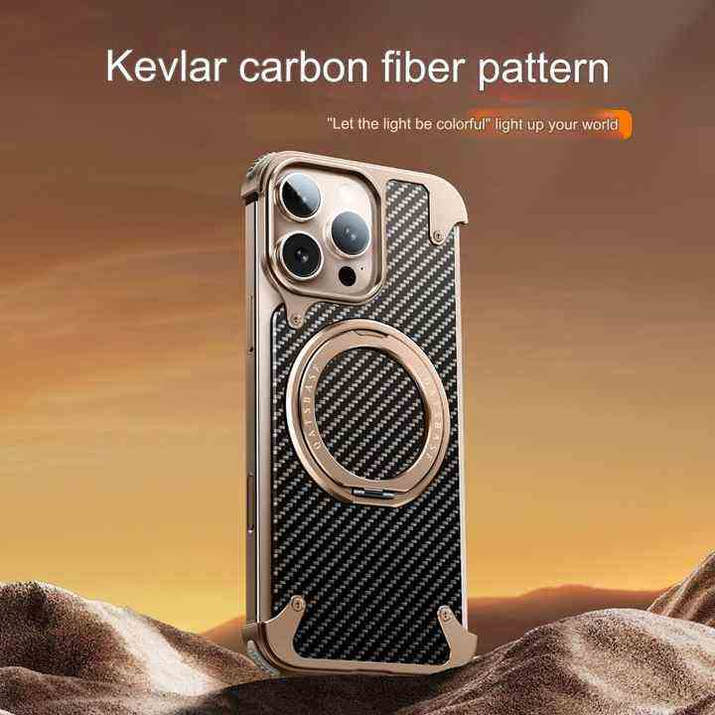 Sleek Protection™ - Aluminum Carbon Fiber Case